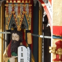 Farbfassung und Vergoldung, Schöner Brunnen (ausgeführt als Mitarbeiter eines Restauratorenteams)