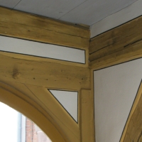 Fachwerk mit Begleiter und Ritzer